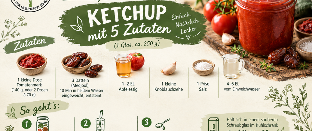 Ketchup ohne Zucker